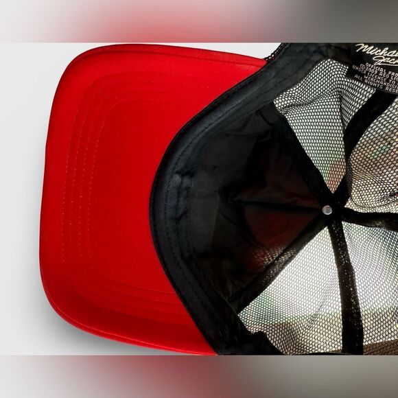 Michael Jackson “Who’s Bad” 2009 Trucker Hat Red Black Mesh Snapback new - Picture 5 of 7